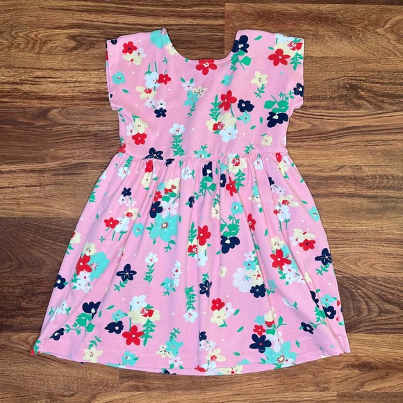 Hanna Andersson Pink Floral Dress Girls Size 120CM or US 7 - Picture 6 of 7